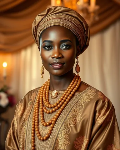 Exemple illustrant la commande /afroceremony : Cérémonie et tenue traditionnelle