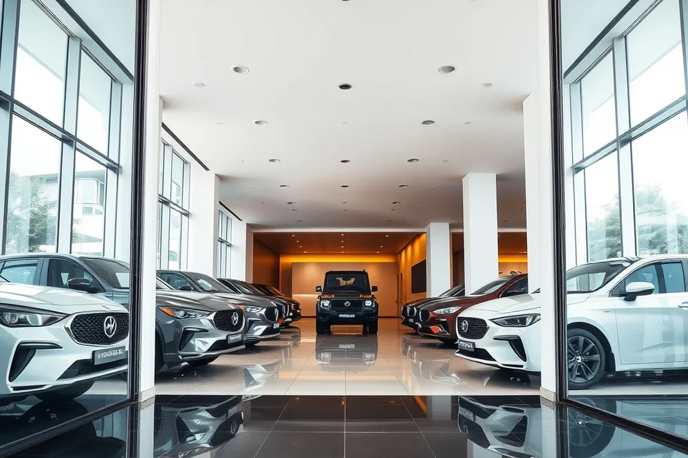 Exemple illustrant la commande /autoshowroom : Salle d’exposition