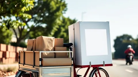 Exemple illustrant la commande /autotricycle : Tricycle et transport de marchandises