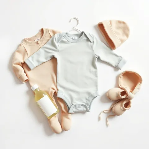 Exemple illustrant la commande /babyclothes : Vêtements bébé