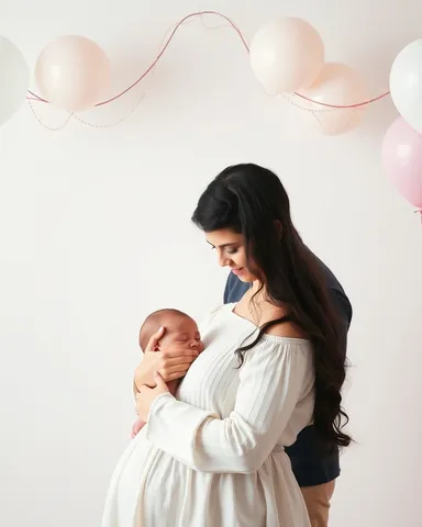 Example illustrating the /babyshower command: Baby shower