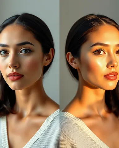 Exemple illustrant la commande /beforeafterbeaute : Avant/Après beauté
