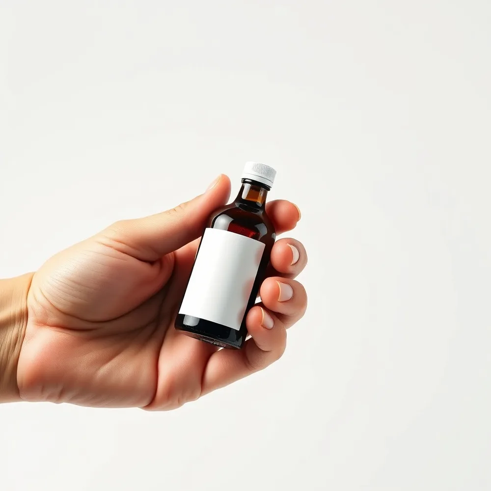 Example illustrating the /dioheld command: Miniature product held in a hand