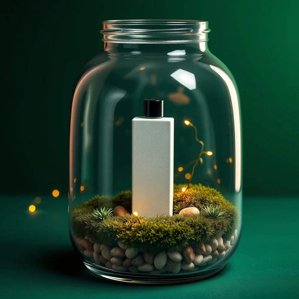 Example illustrating the /dioterrarium command: Product in a terrarium