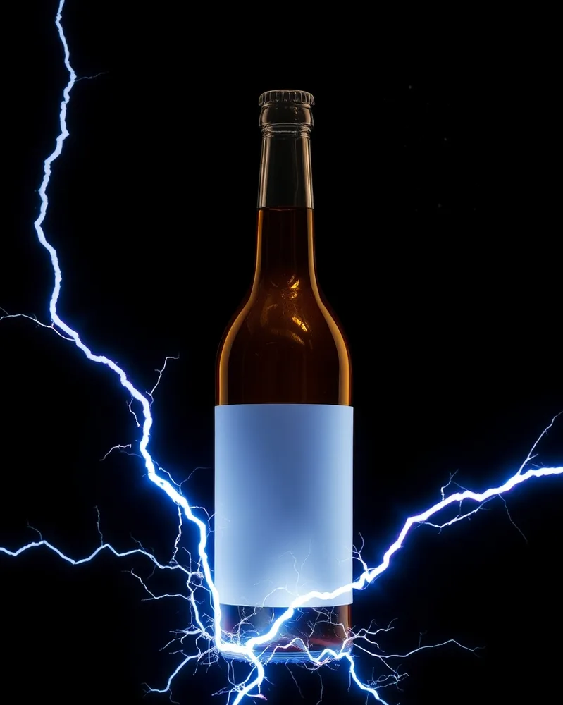 Exemple illustrant la commande /energy : Éclairs et énergie