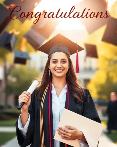 Example illustrating the /graduationday command: Graduation day