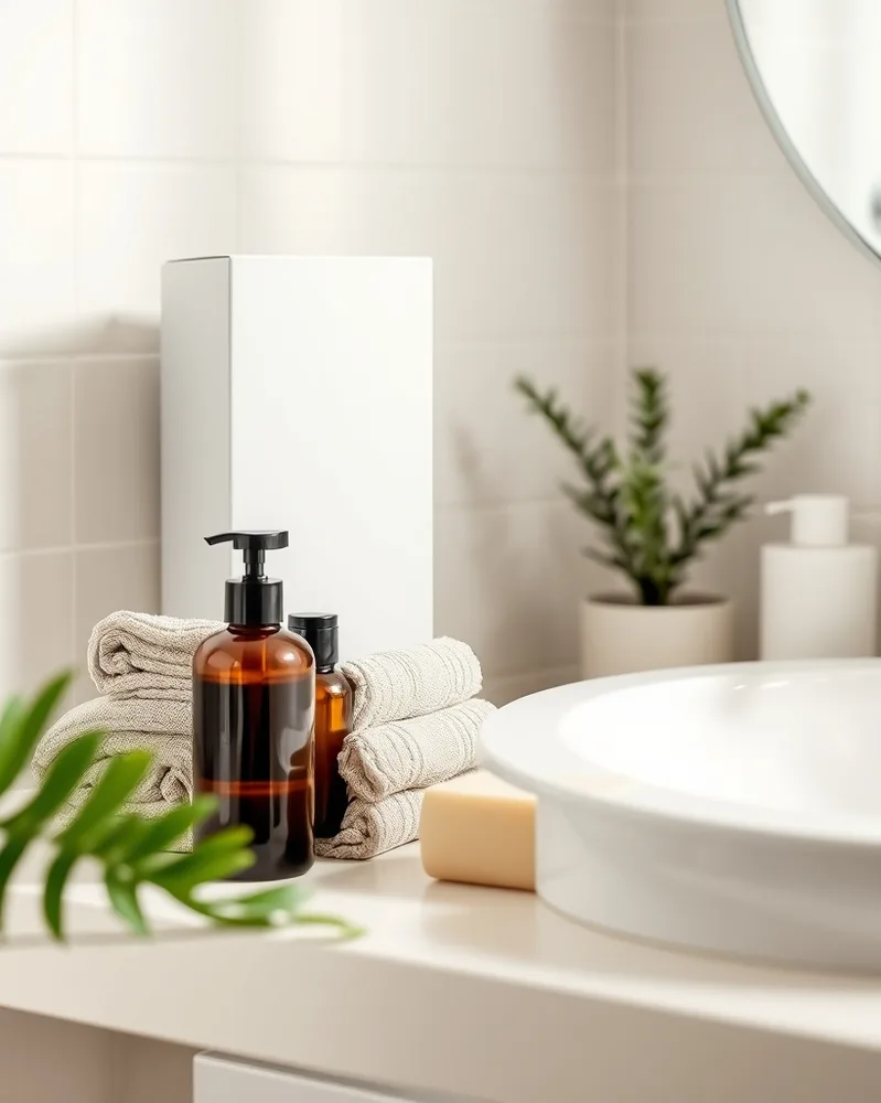 Exemple illustrant la commande /homebath : Salle de bain et accessoires