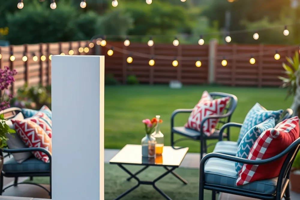 Exemple illustrant la commande /homegarden : Salon de jardin