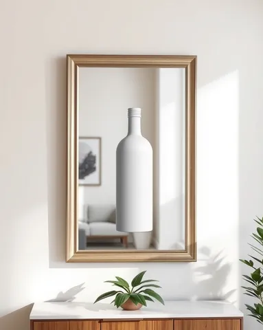 Example illustrating the /homemirror command: Wall mirror