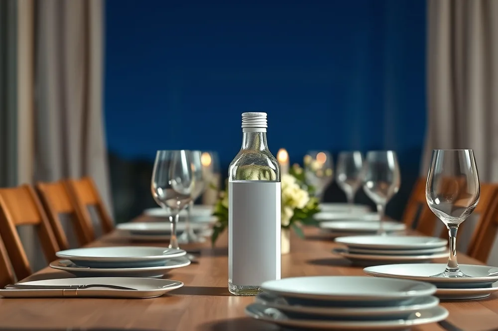Example illustrating the /hometable command: Set dining table