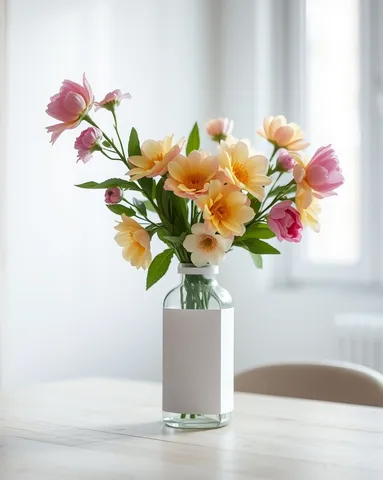 Example illustrating the /homevase command: Vase and flowers