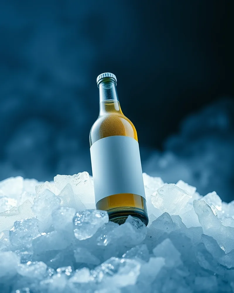 Exemple illustrant la commande /ice : Environnement glacé