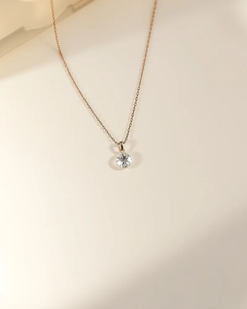Example illustrating the /jewelnecklace command: Elegant necklace