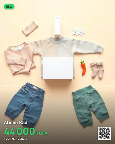 Exemple illustrant la commande /kidswearflat : Mode enfant à plat