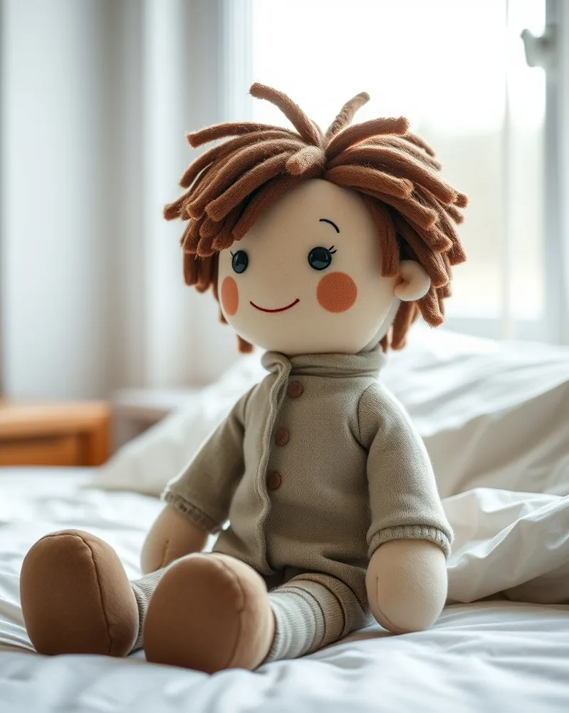 Example illustrating the /mascotplush command: Plush toy of the person