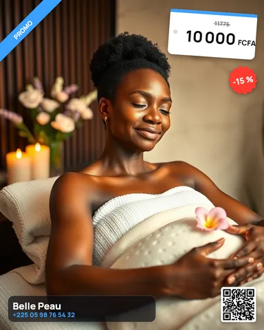 Exemple illustrant la commande /massagetime : Massage et bien-être