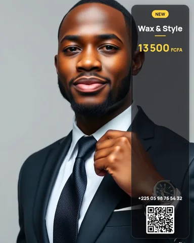 Exemple illustrant la commande /mensuit : Costume homme élégant
