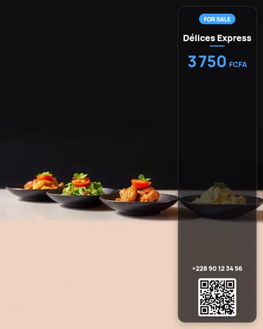 Example illustrating the /menulineup command: Restaurant menu