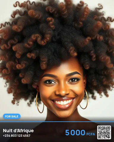 Exemple illustrant la commande /naturalhair : Cheveux naturels