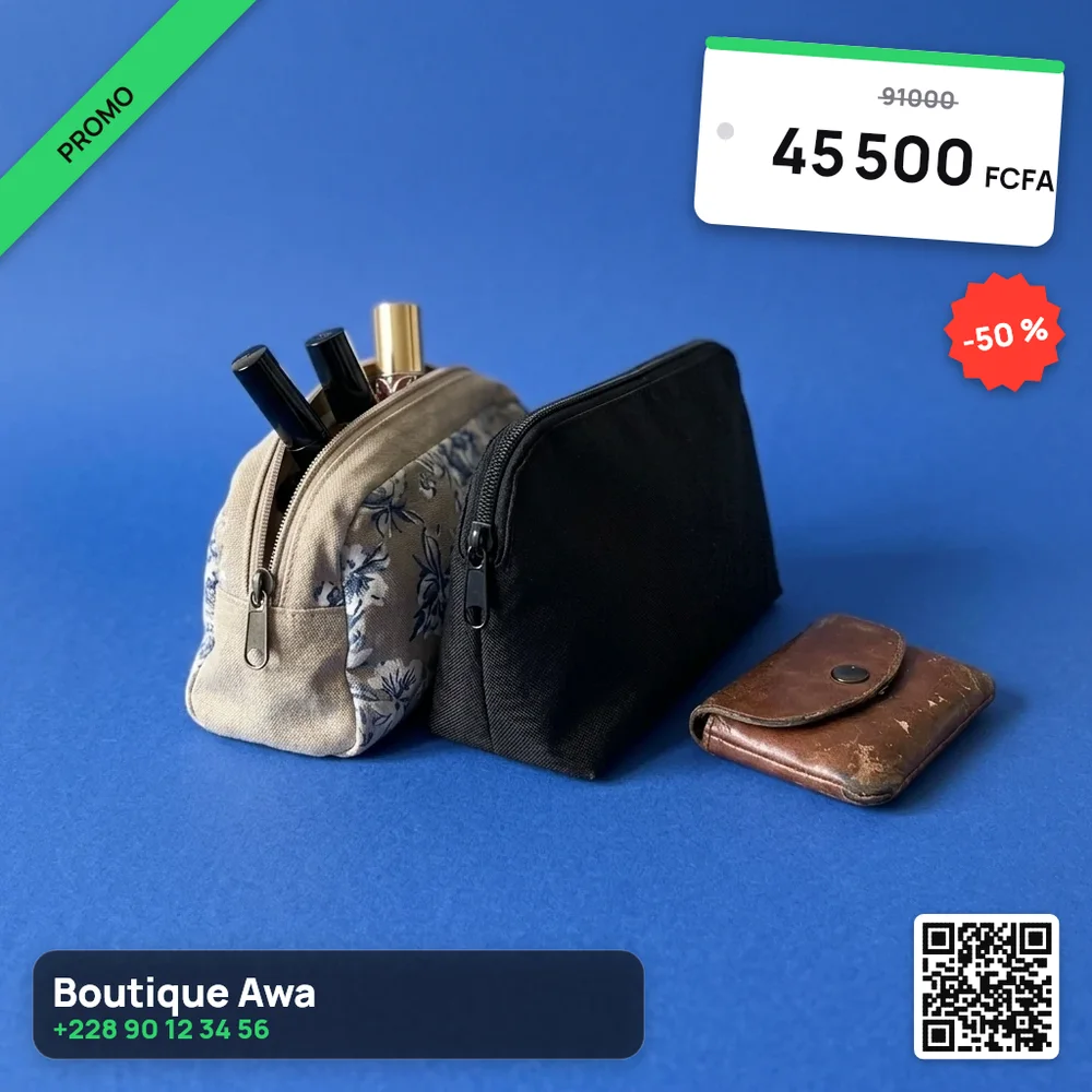 Résultat de la commande /pouchset : Pochettes et trousses de maquillage