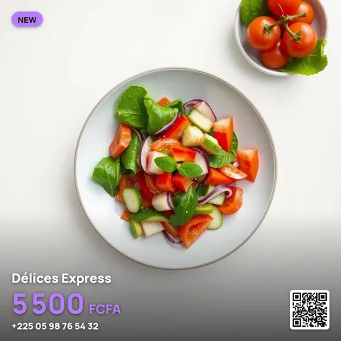 Example illustrating the /saladfresh command: Colorful salad