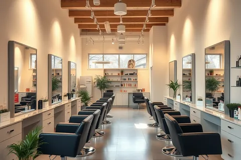 Exemple illustrant la commande /salonambiance : Salon de coiffure