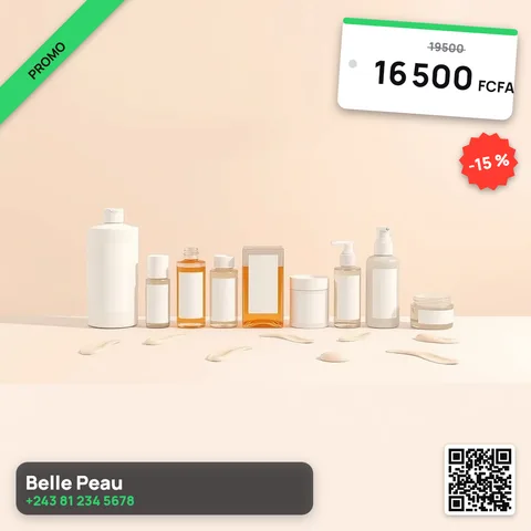 Exemple illustrant la commande /skincareroutine : Routine de soin en trois étapes