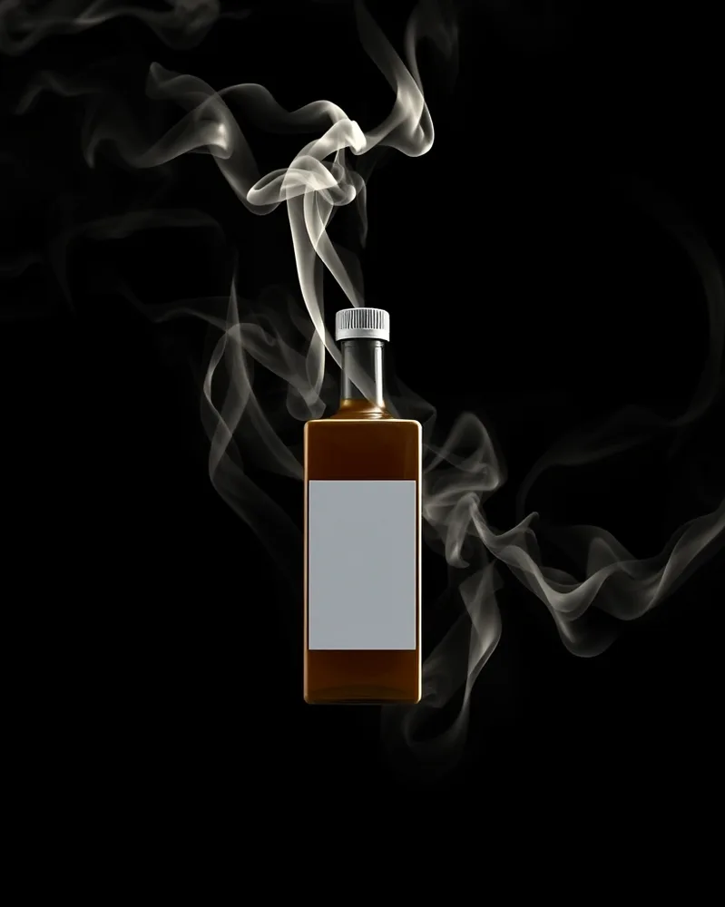 Exemple illustrant la commande /smoke : Fumée dramatique
