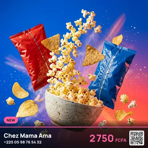Résultat de la commande /snackpack : Chips et pop-corn