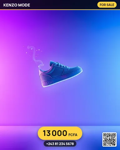 Exemple illustrant la commande /sneakerdrop : Sortie de sneakers