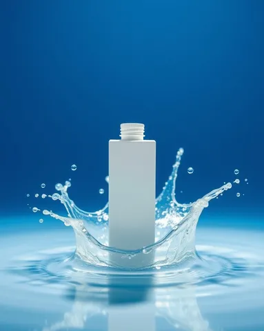 Exemple illustrant la commande /splash : Éclaboussure d’eau