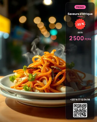 Example illustrating the /streetfood command: Street food dish