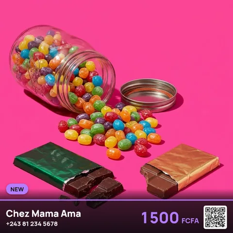 Résultat de la commande /sweetshop : Bonbons et chocolats