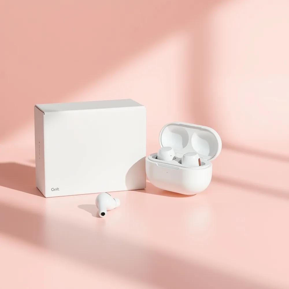 Exemple illustrant la commande /techbuds : Écouteurs sans fil