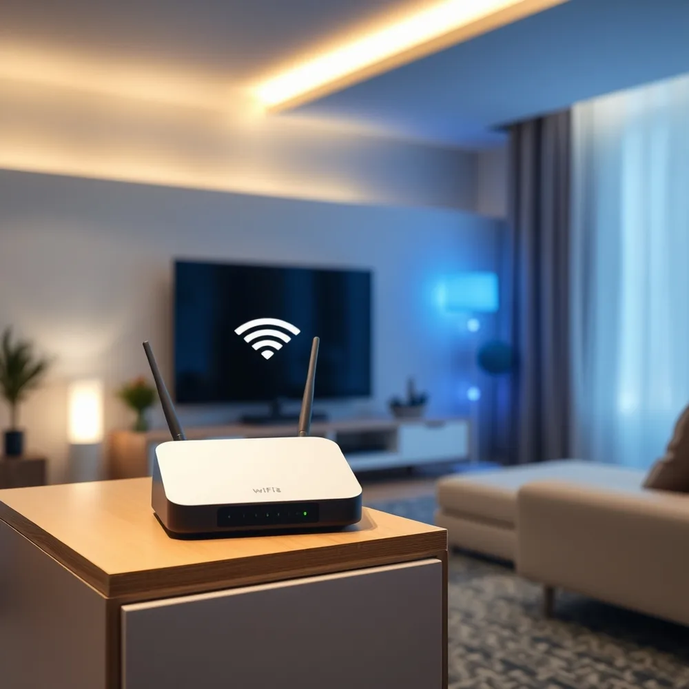 Exemple illustrant la commande /techrouter : Box internet et wifi