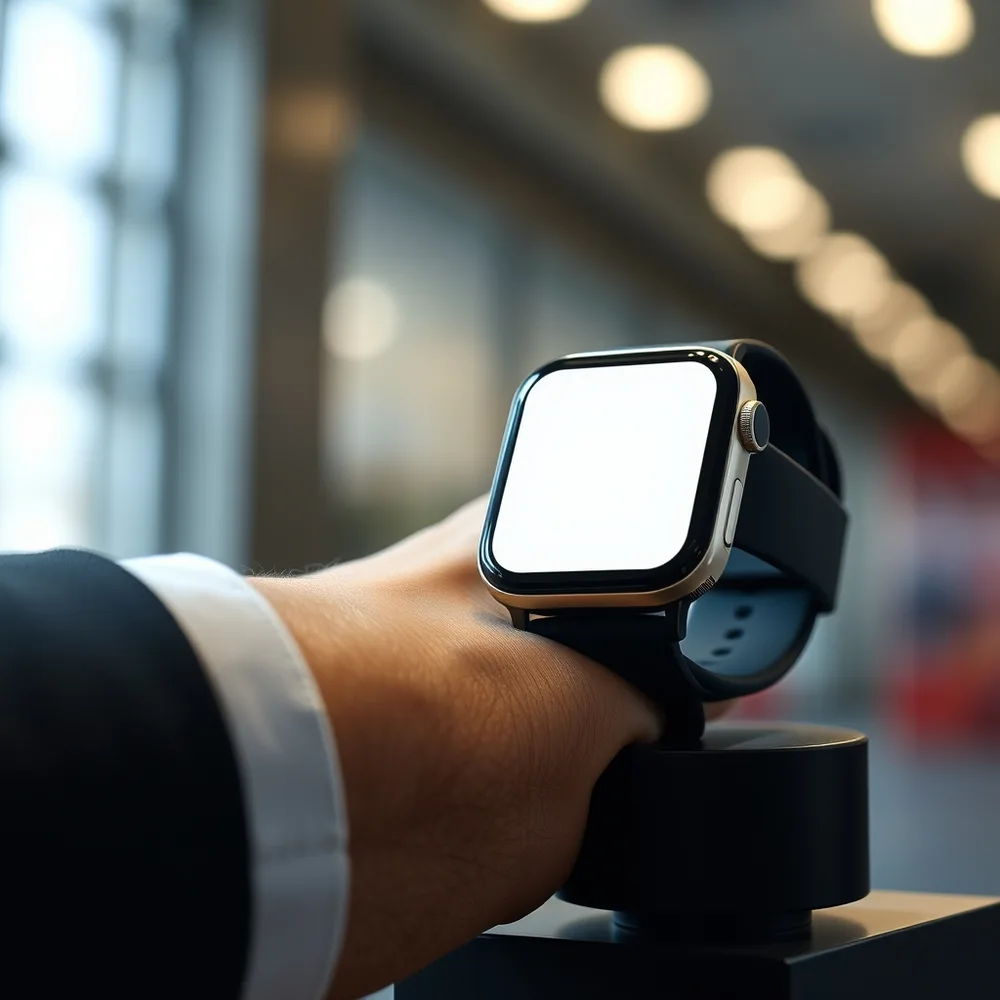 Exemple illustrant la commande /techwatch : Montre connectée