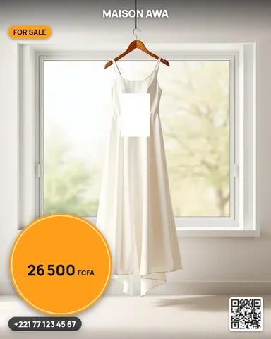 Exemple illustrant la commande /weddingdress : Robe de cérémonie