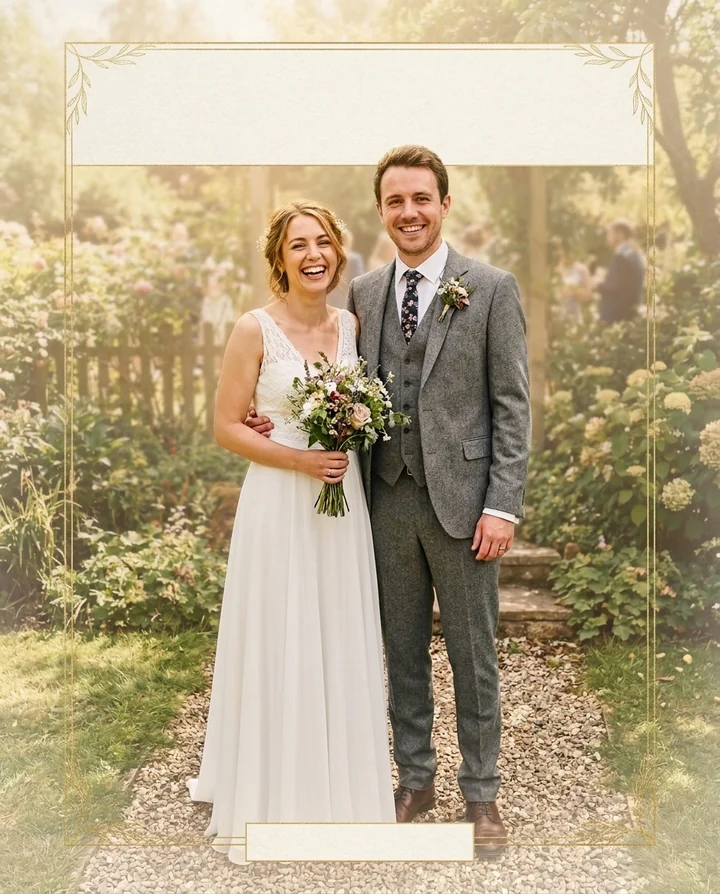 Résultat de la commande /weddinginvite : Faire-part élégant
